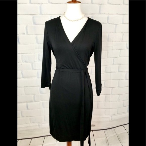 * DVF Diane Von Furstenberg Wrap Dress Black - Picture 4 of 8